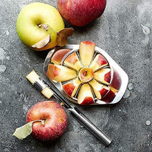 Stainless Steel Apple Cutter Slicer With 8 Blades And Handle