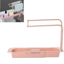 Over-sink Expandable Sink Caddy With Dual Towel Bar Drip Tray for kitchen