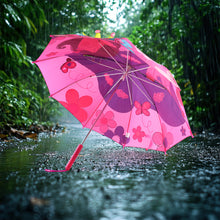 3d Kids Umbrella With Cartoon Print  Cute Waterproof Rain Umbrella (1 Pc)