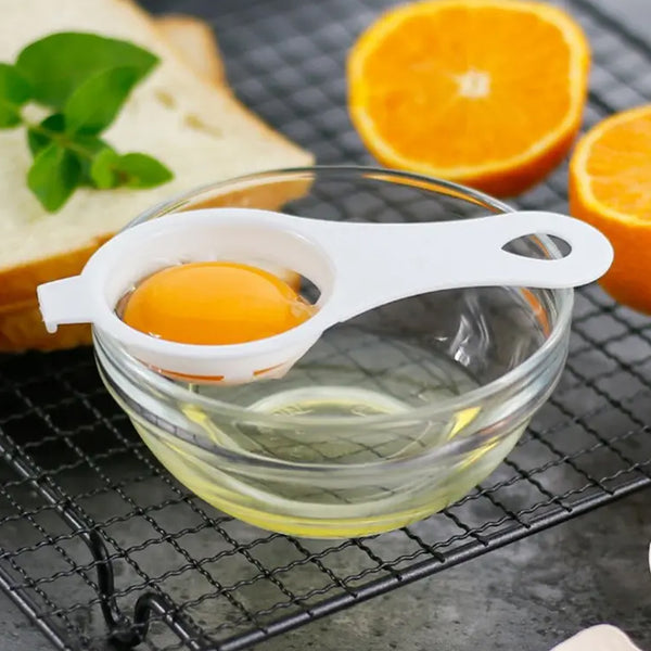 Plastic Egg Yolk Separator Egg White Yolk Filter Separator (2 Pc  With Card Packing)