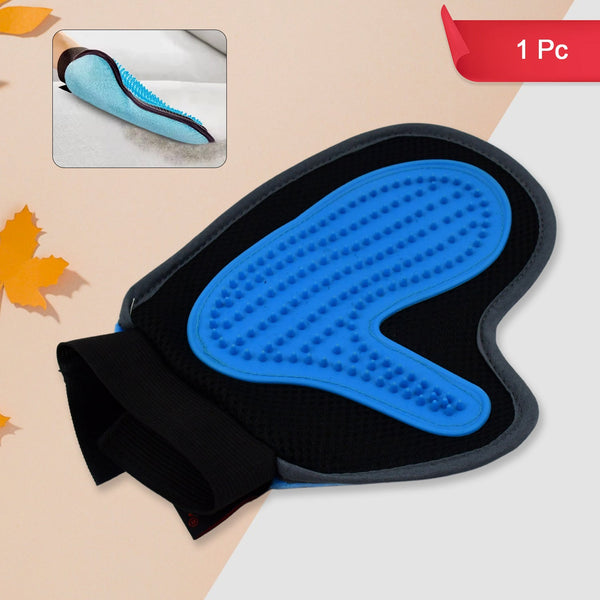 Pet Grooming Glove -nbsp Humanized Descending Brush Glove (1 Pc)
