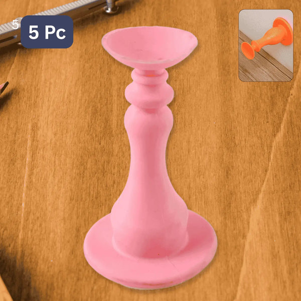 Light Pink Washing Machine Door Holder, Door Stopper, Gap Holder, Air Circulation Stopper, Washing Machine Air Dry Tool, Candle-Shape Door Stopper, Decorative Door Blocker (5 Pcs)