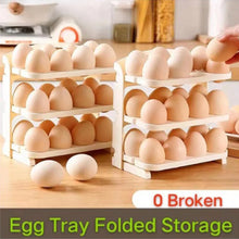 Plastic Foldable Egg Tray  24 Grid Egg Storage Box (1 Pc)