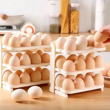 Plastic Foldable Egg Tray  24 Grid Egg Storage Box (1 Pc)