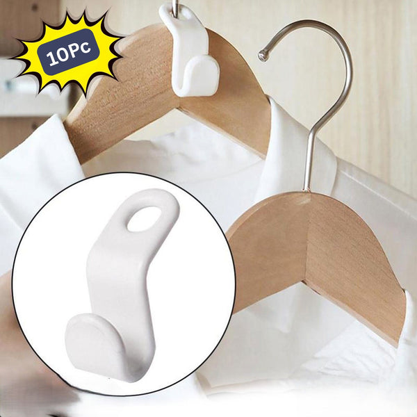 Plastic Clothes Hanger With Non-slip Pad (10 Pc)