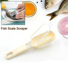 Plastic Fish Scales Graters Scraper Fish Skin Brush Fish Cleaning Tool Scraping Scales Device With Cover Home Kitchen Cooking Tools 1 Pieces