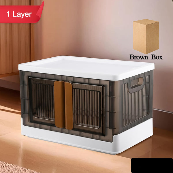 Plastic Folding Wardrobe Storage Organizer (1 Layer  1 Pc)