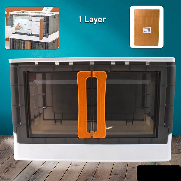 Plastic Folding Wardrobe Storage Organizer (1 Layer  1 Pc)