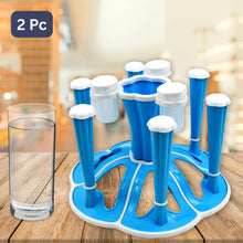 Miracle Plastic Glass Stand  Tumbler Holder  Glass Holder For Kitchen  Dining Table 6 Glasses Stand With 3 Pepper Salt (Moq - 2 Pcs)