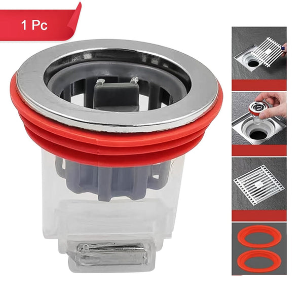 Plastic Odour Proof Floor Drain Sink Drain For Toilet Bathroom Kitchen (1 Pc)