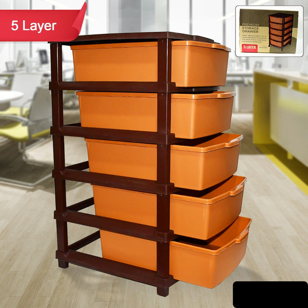 Plastic Premium Home Storage Organization (5 Layer  1 Pc)