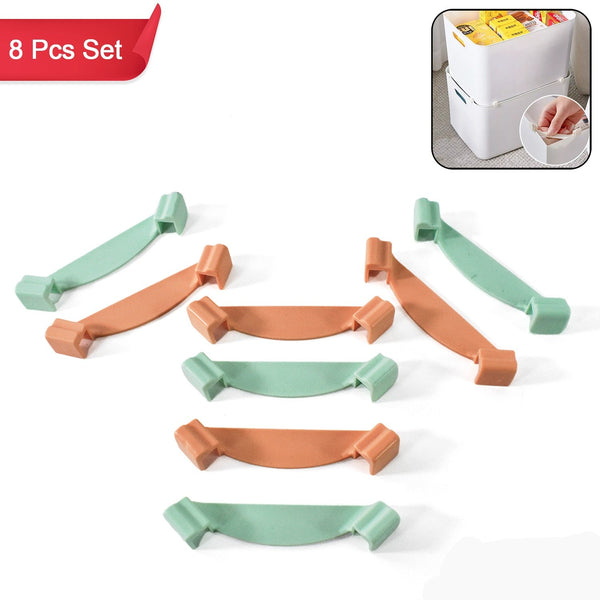 Plastic Stackable Wardrobe Organizer Clips Core Wardrobe Box Support (8 Pcs Set)