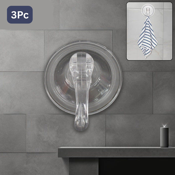 Plastic Suction Cup Hook (3 Pc)