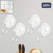 Plastic Suction Cup Hooks (10 Pcs Set)