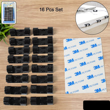 Plastic Wire Cord Cable Clips Organizer Holder (16 Pcs Set)