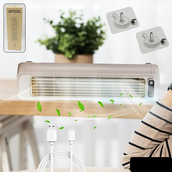 Portable Air Conditioning Cooling Fan (1 Pc  With 2 Pc Adhesive Hook)