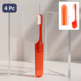Portable Folding Toothbrush With Built-in Travel Case (4 Pcs)
