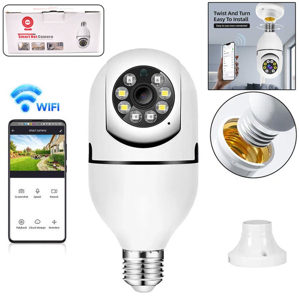 Pro Fisheye 360 Degree Panoramic Wireless Wifi Ip Cctv Security Camera (Pack Of 1)