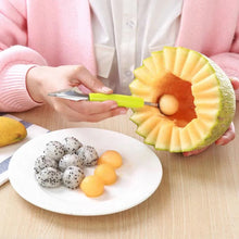 Multifunctional Stainless Steel Fruit Vegetable Pattern Carving Knife Peeler Corer Spherical Dig Ball Scoop Garnishing Dig Ball Spoon Kit.