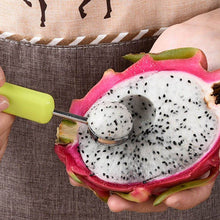 4 In 1 Stainless Steel Melon Baller Seed Remover Sorbet Dessert Ball Spoon Fruit Digging Spoon Double Sided Fruit Scooper Watermelon Baller Scoop