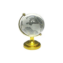 Crystal Globe World Map 50 Mm With Golden Stand (1 Pc)