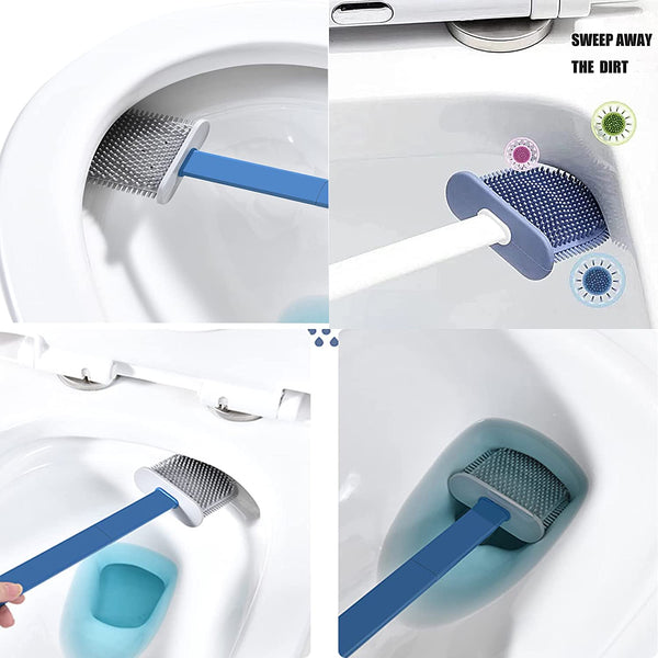 Silicone Toilet Brush with Holder (Without Box)