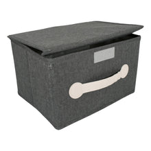 Small Foldable Storage Box With Lid And Handles Cotton And Linen Storage Bins And Baskets Organizer For Nursery Closet Bedroom Home (282016 Cm  1 Pc)