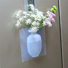 Wall Hanging Silicone Flower Pot Sticker Plant Rack For Decoration (2 Pc, Multicolour)