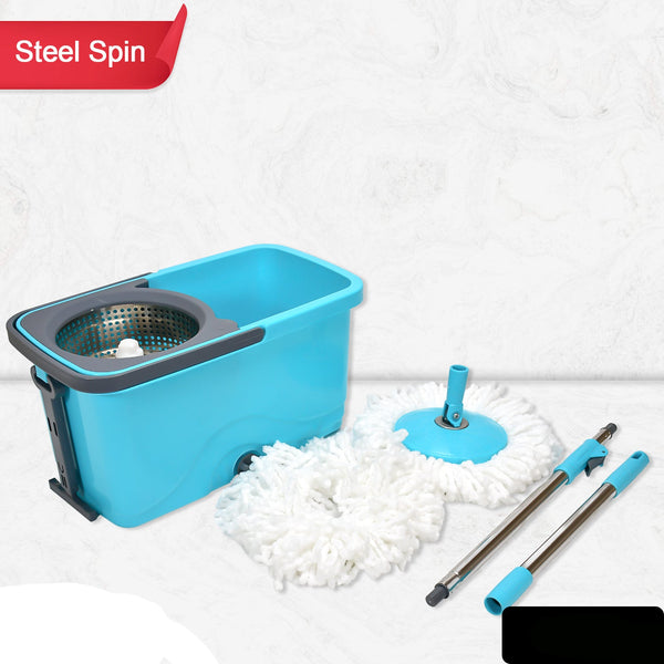 Quick Spin Mop Plastic Spin Bucket Floor Cleaning Easy Wheels  Big Bucket Floor Cleaning Mop With Bucket