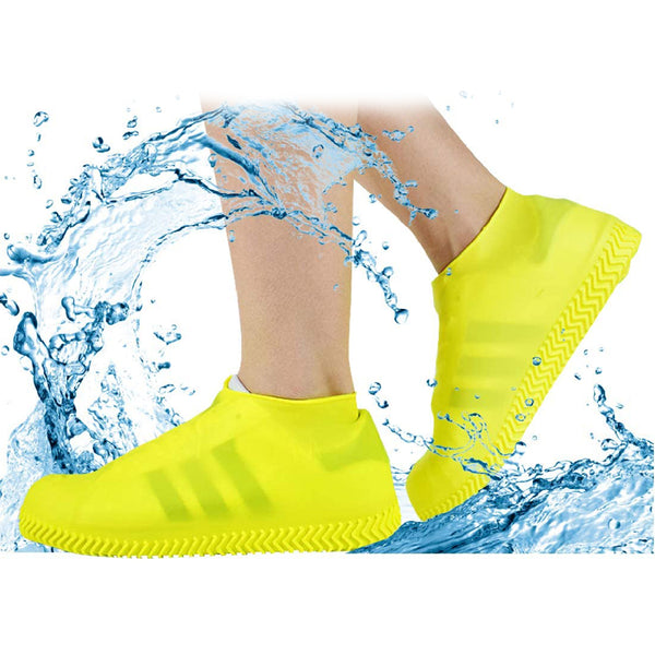 Shoe Cover (Small Size) For Rain Reusable Antiskid Waterproof Boot Cover Shoe Protector For Bike Silicone (1 Pair)