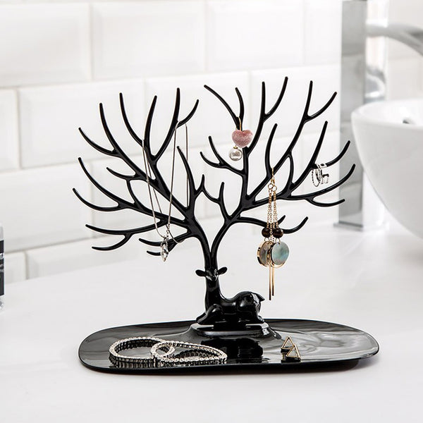 Deer Shaped Jewellery Display Holder Earring Necklace Holder Organiser (1pc Only)