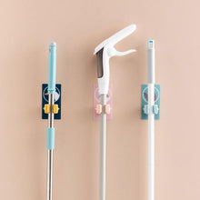 Magic Sticker Series Self Adhesive Mop And Broom Holder (3 Pc)
