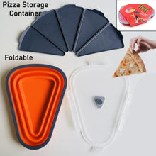 Reusable Pizza Storage Containers With 5 Microwavable Serving Trays Silicone Container Expandable  Adjustable For Packing Pizza At Home  Outdoor