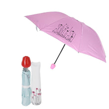 Rose Umbrella Lightweight Waterproof Uv Protection Mini Folding Creative Rose Flower Case