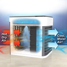 Mini Portable Air Cooler Personal Space Cooler Easy To Fill Water And Mood Led Light And Portable Air Conditioner Device Cool Any Space Like Home Office