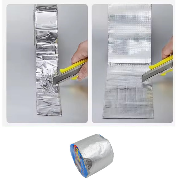 Self-adhesive Insulation Resistant High Temperature Heat Reflective Aluminum Foil Duct Tape Roll (1 Pc 1802 Gm)