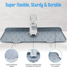 Silicone Sink Faucet Pad Mat (1 Pc 33x12 Cm)