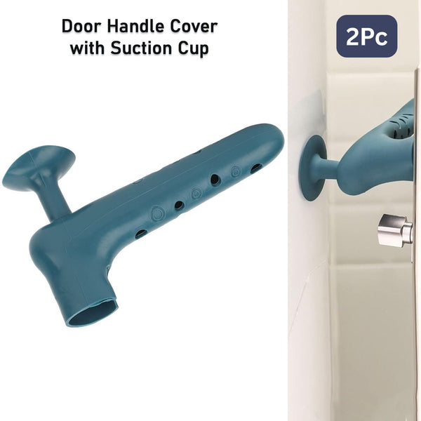 Silicone Door Handle Cover With Suction Cup (2 Pc)