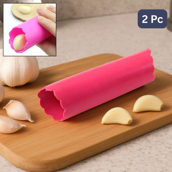 Silicone Garlic Peeler Tube Easy Hand Roller Peeling Tool (2 Pc)