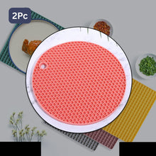 Silicone Hot Mat Used For Breakfast Lunch And Dinner Purposes In Different-different Places (2 Pc)
