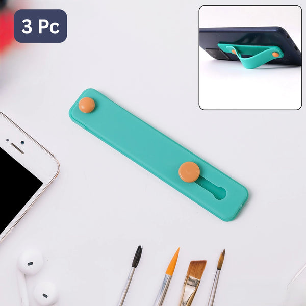 Teal Green Phone Loop Finger Holder Phone Grip Straps Silicone Phone Finger Strap (3 Pc)