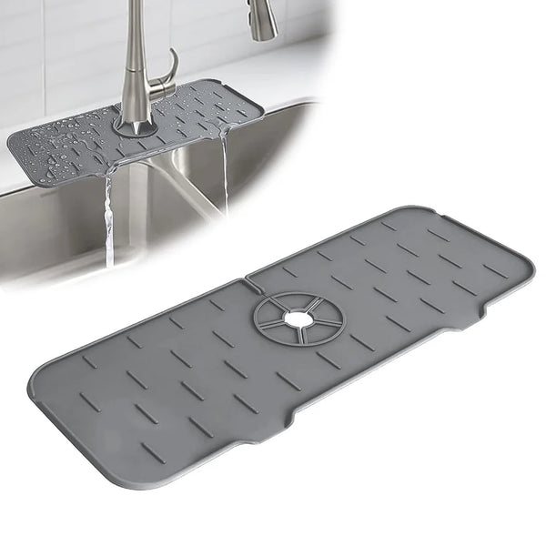 Silicone Sink Faucet Pad Mat (1 Pc 33x12 Cm)