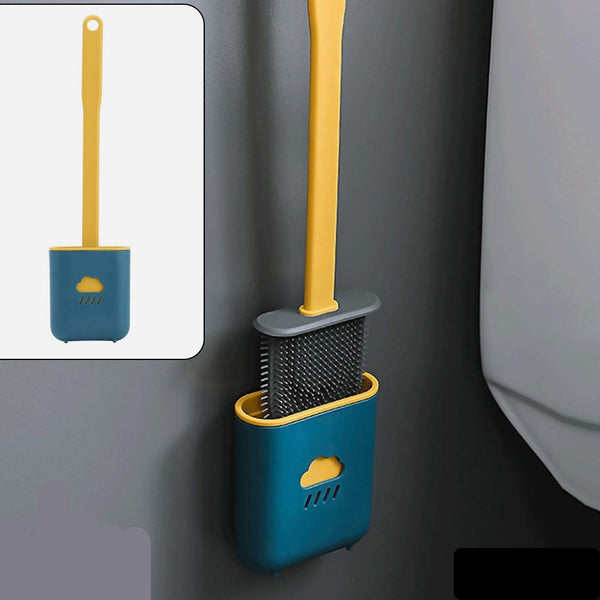 Silicone Toilet Brush with Holder (Without Box)