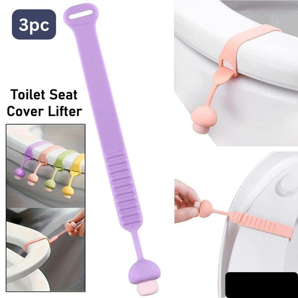 Silicone Toilet Seat Lifter Band (3 Pc)