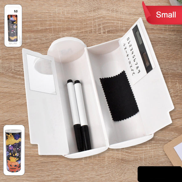 Small Multifunctional Fancy Pencil Box Double Sided Pencil Cases (1 Set)