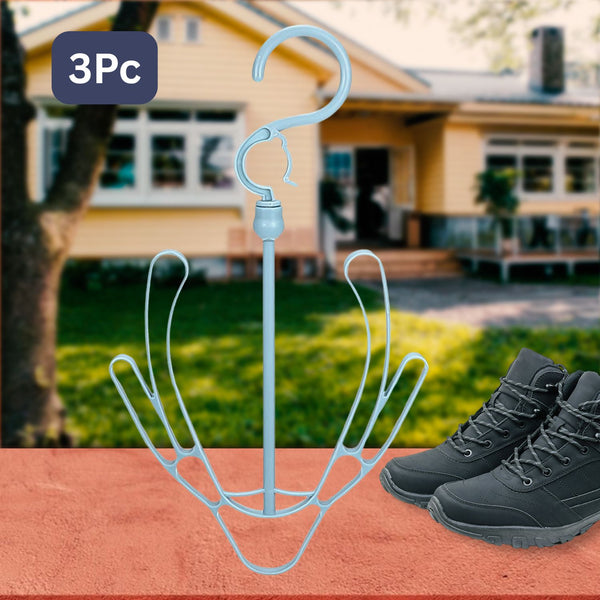 Small Shoes Drying Hanger Rotatable Shoe Hanging Racks (3 pc)