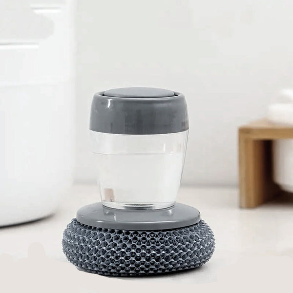 Soap Dispensing Palm Brush Washing Liquid Dish Brush Soap Pot Utensils With Dispenser Cleaning