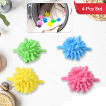 Soft Star Washing Machine Laundry Dryer Balls Laundry Ball (4 Pcs  Multi Color)