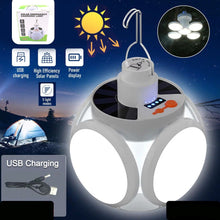 Solar Multi-Functional Emergency Led Light Bulb With Usb Charging Led Camping Lamp Camping Lamp Usb Rechargeable 5 Brightness Light Modes Foldable Camping Light Sos Ip65 Waterproof Camping Light Blackout Emergency Equipment Camping Gadgets