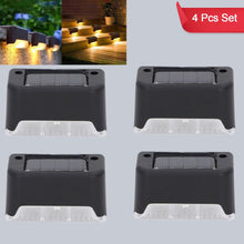 Solar Decorative Lights Waterproof Durable Garden Atmosphere Lights Stair Lights Railing Lights Step Steps Lights For Outdoor Patio Courtyard Stair Step Fence Patio Stairsyard Garden Pathway ( 4 Pc Set)